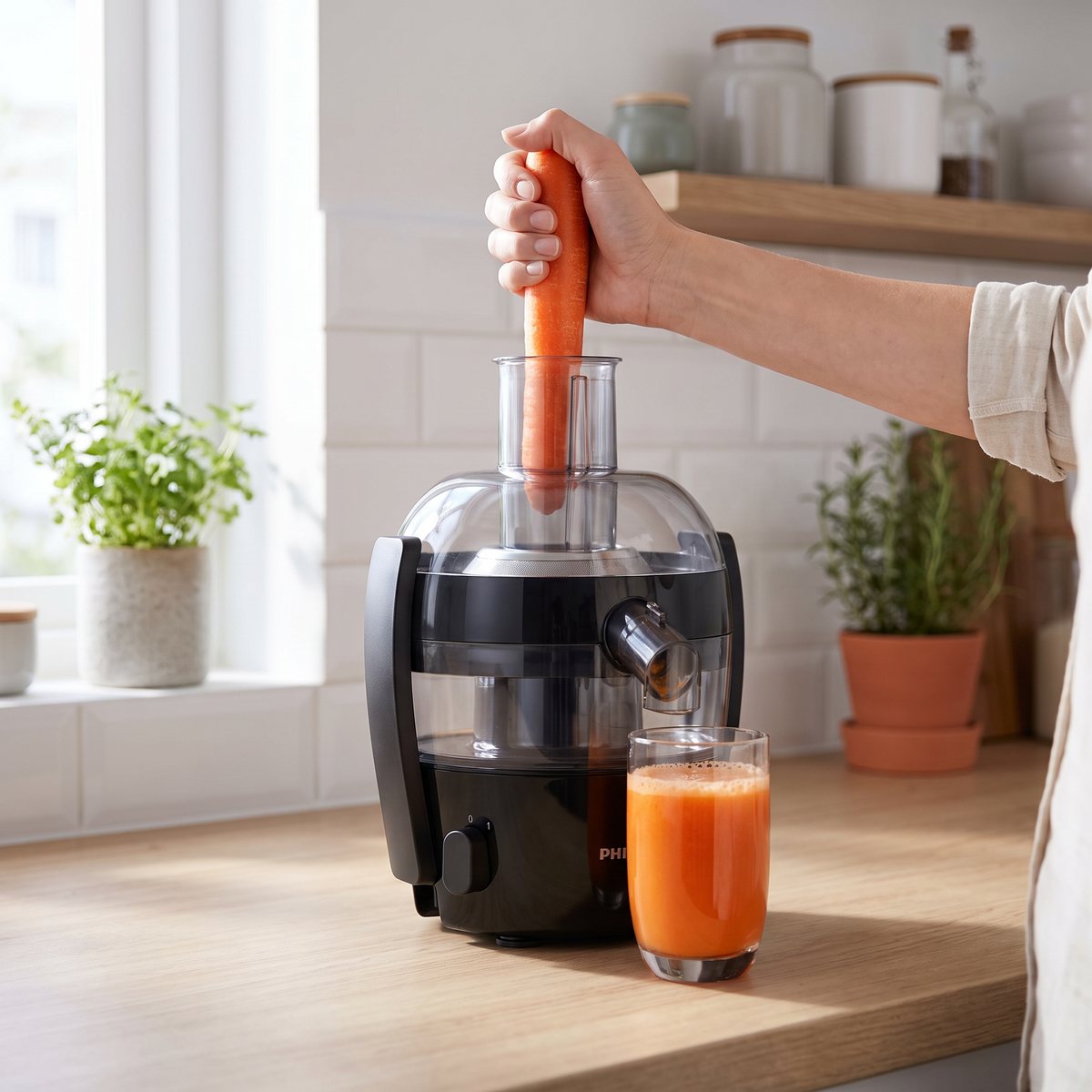 Philips Viva Collection HR1832 kompakt juicer i en svensk lägenhet